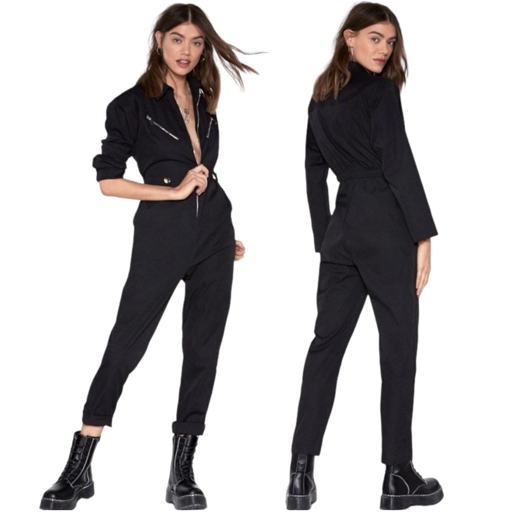 Nasty Gal Black Jumpsuit S